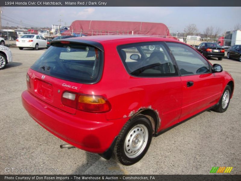 Milano Red / Dark Grey 1994 Honda Civic CX Hatchback