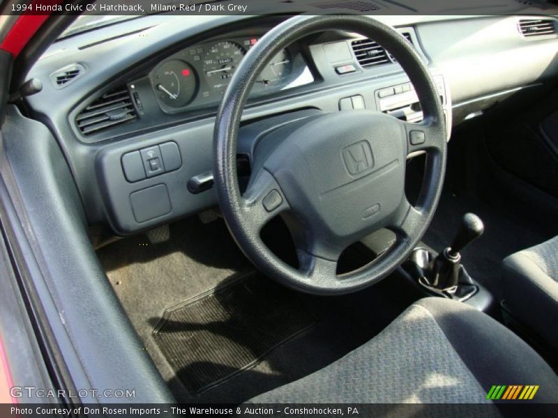 Dark Grey Interior - 1994 Civic CX Hatchback 