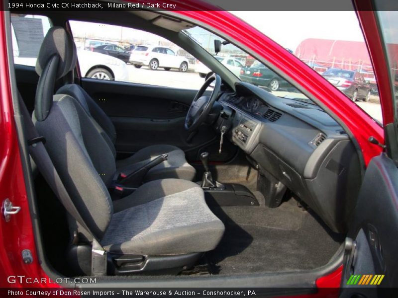 Milano Red / Dark Grey 1994 Honda Civic CX Hatchback