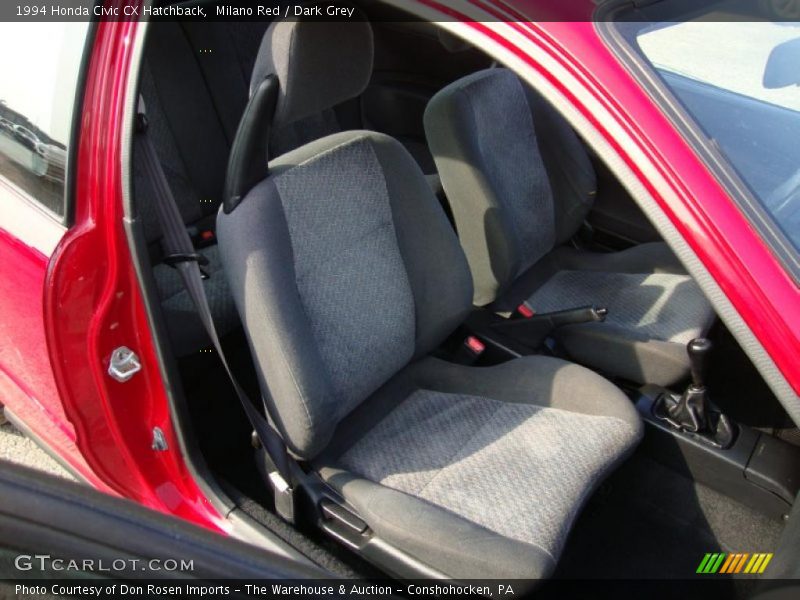 Milano Red / Dark Grey 1994 Honda Civic CX Hatchback
