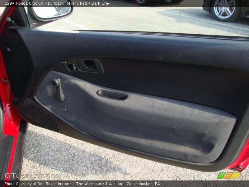 Milano Red / Dark Grey 1994 Honda Civic CX Hatchback