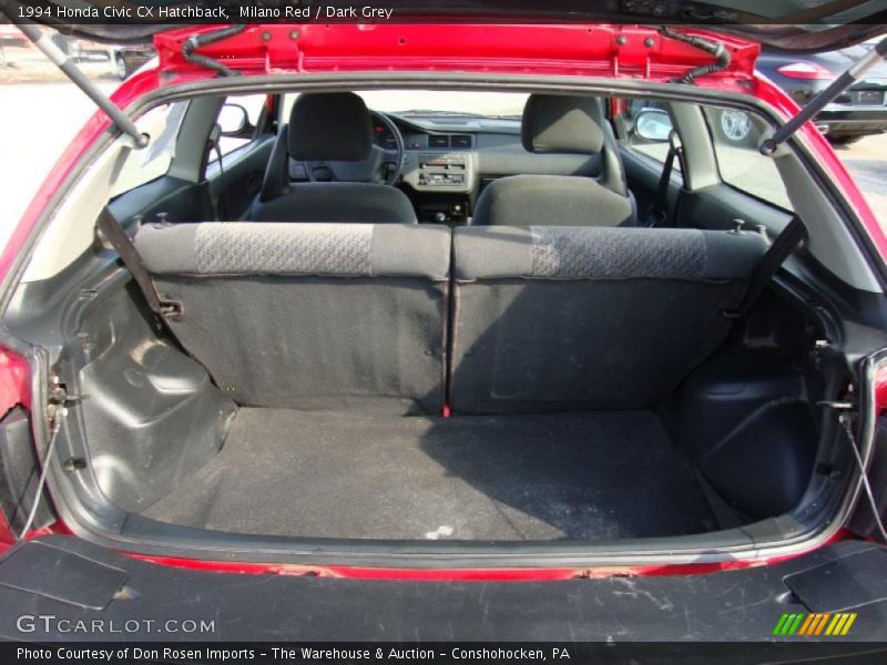 Milano Red / Dark Grey 1994 Honda Civic CX Hatchback