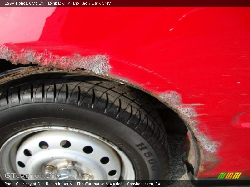 Milano Red / Dark Grey 1994 Honda Civic CX Hatchback