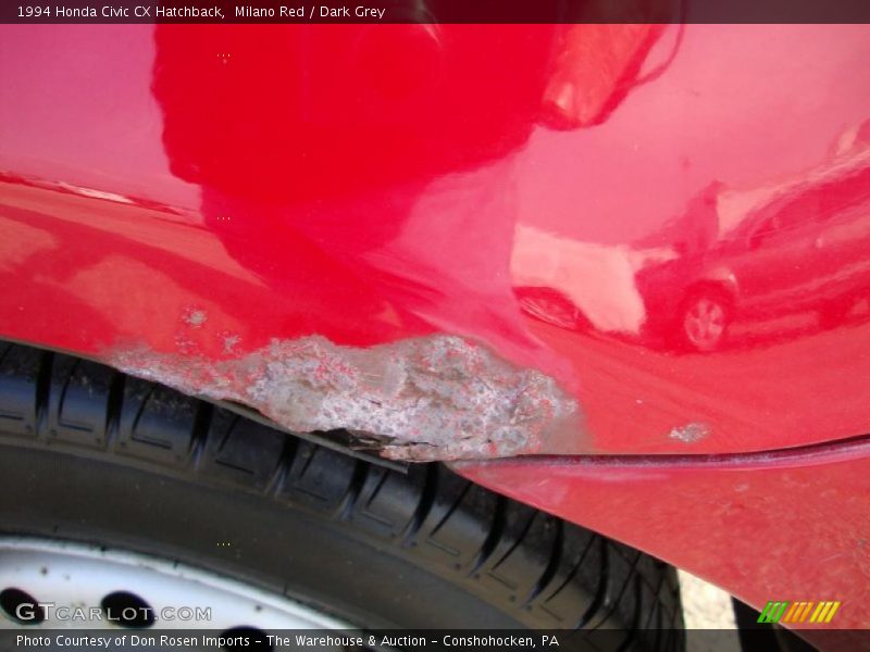 Milano Red / Dark Grey 1994 Honda Civic CX Hatchback