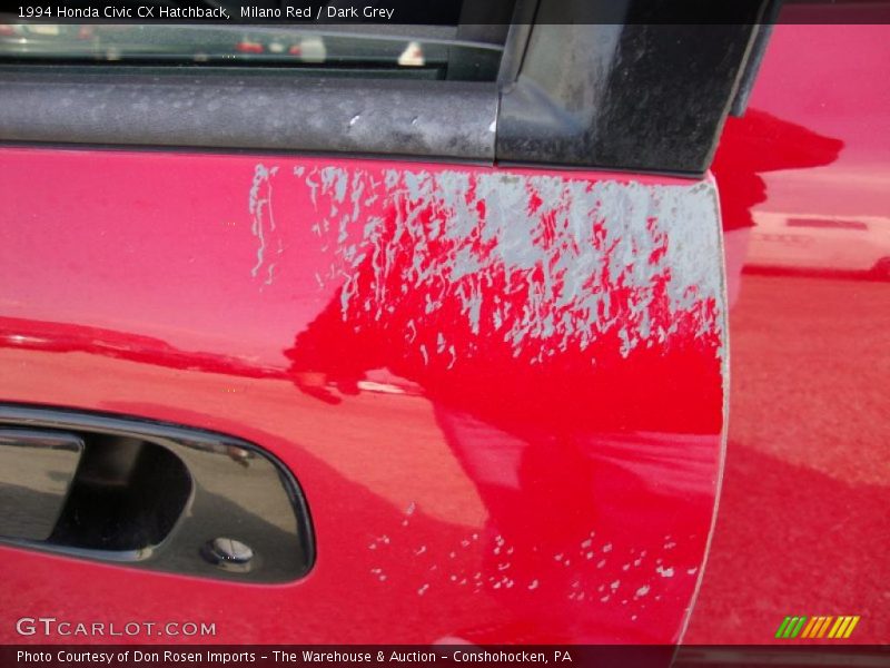 Milano Red / Dark Grey 1994 Honda Civic CX Hatchback