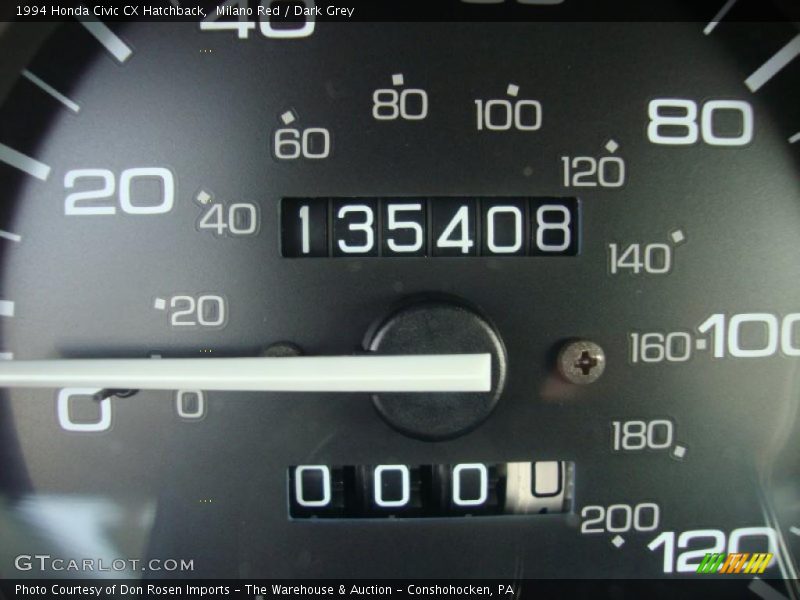 Milano Red / Dark Grey 1994 Honda Civic CX Hatchback