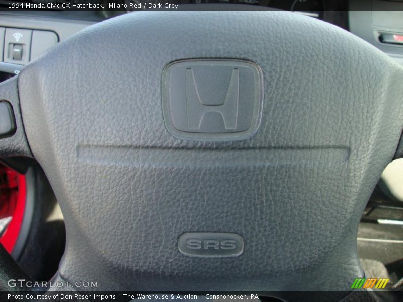 Milano Red / Dark Grey 1994 Honda Civic CX Hatchback