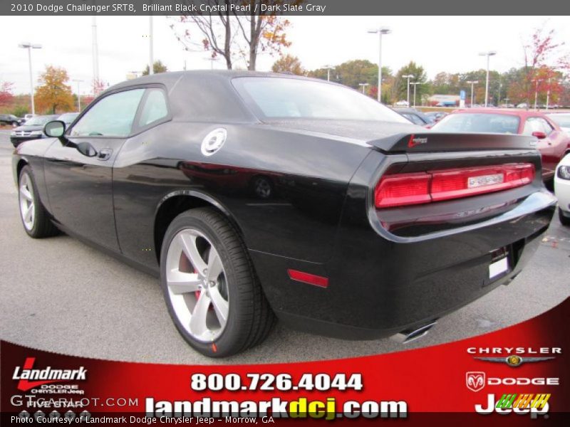Brilliant Black Crystal Pearl / Dark Slate Gray 2010 Dodge Challenger SRT8