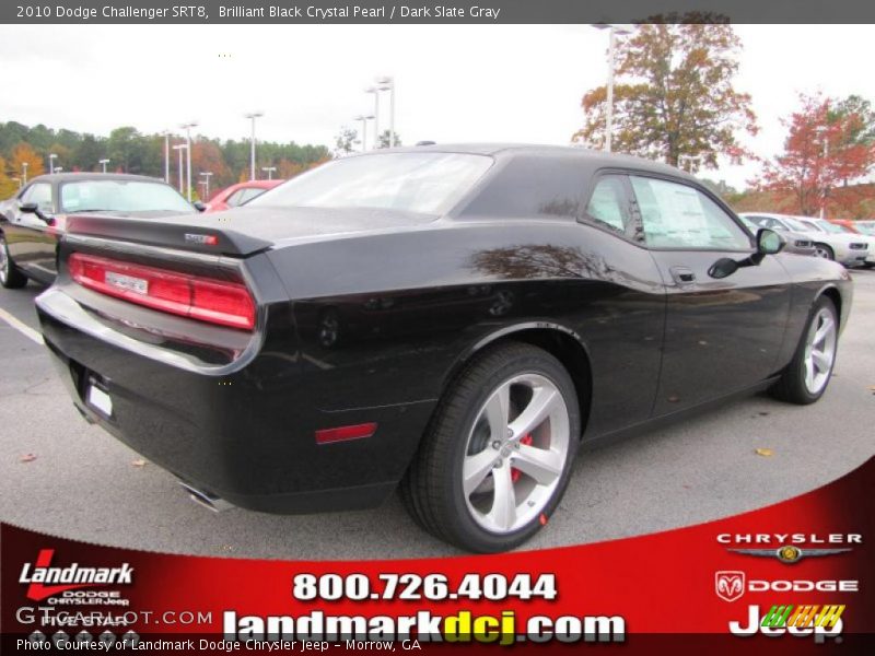 Brilliant Black Crystal Pearl / Dark Slate Gray 2010 Dodge Challenger SRT8