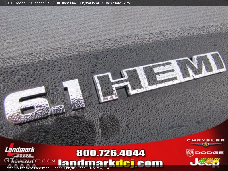 Brilliant Black Crystal Pearl / Dark Slate Gray 2010 Dodge Challenger SRT8