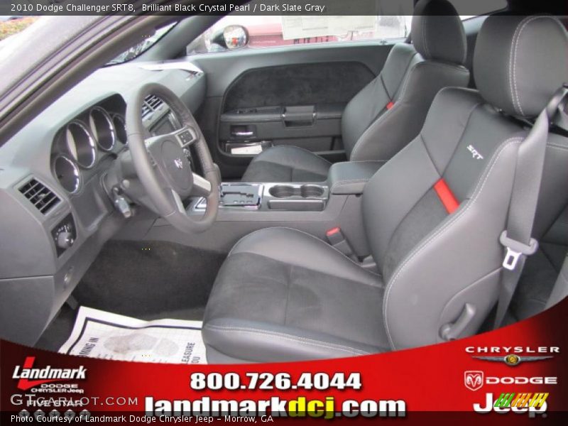 Brilliant Black Crystal Pearl / Dark Slate Gray 2010 Dodge Challenger SRT8