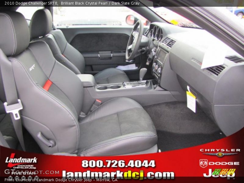 Brilliant Black Crystal Pearl / Dark Slate Gray 2010 Dodge Challenger SRT8