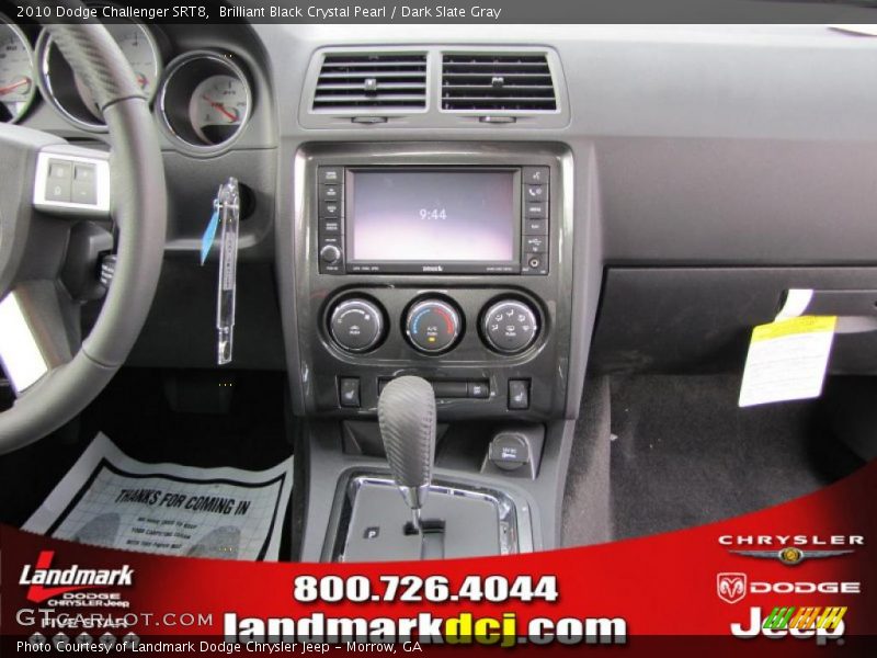 Brilliant Black Crystal Pearl / Dark Slate Gray 2010 Dodge Challenger SRT8