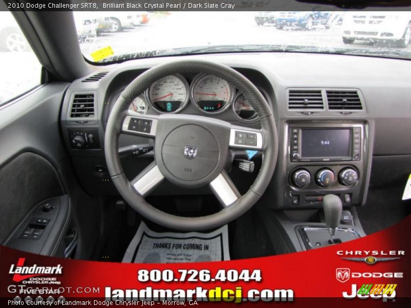 Brilliant Black Crystal Pearl / Dark Slate Gray 2010 Dodge Challenger SRT8
