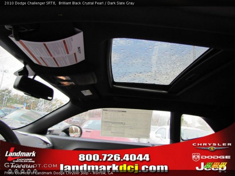 Brilliant Black Crystal Pearl / Dark Slate Gray 2010 Dodge Challenger SRT8