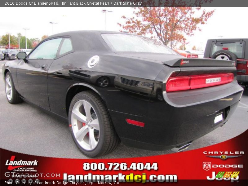 Brilliant Black Crystal Pearl / Dark Slate Gray 2010 Dodge Challenger SRT8