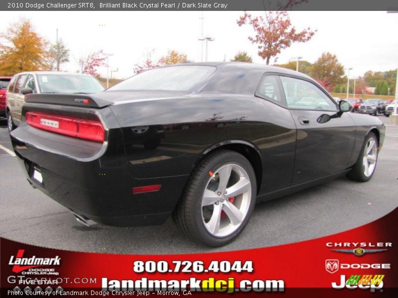 Brilliant Black Crystal Pearl / Dark Slate Gray 2010 Dodge Challenger SRT8