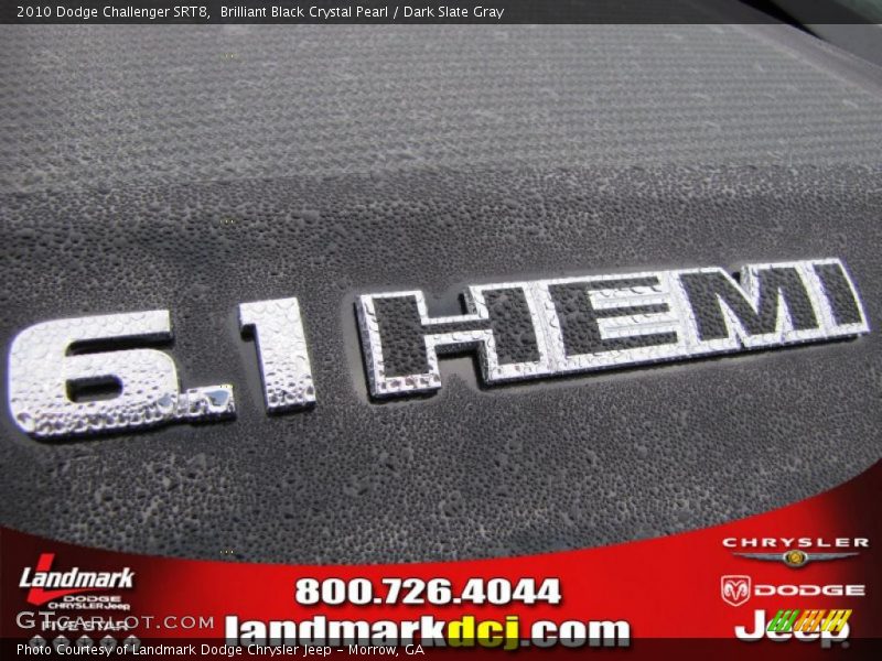 Brilliant Black Crystal Pearl / Dark Slate Gray 2010 Dodge Challenger SRT8