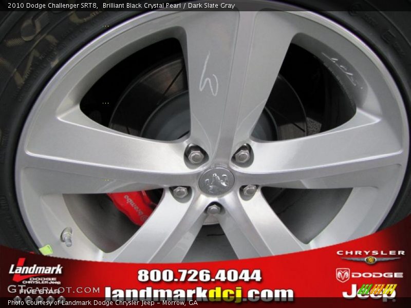 Brilliant Black Crystal Pearl / Dark Slate Gray 2010 Dodge Challenger SRT8