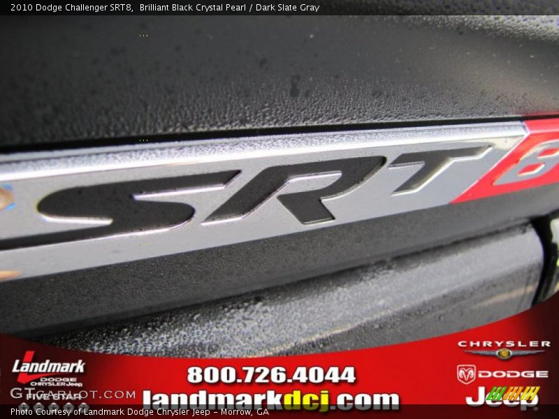 Brilliant Black Crystal Pearl / Dark Slate Gray 2010 Dodge Challenger SRT8
