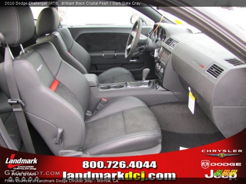 Brilliant Black Crystal Pearl / Dark Slate Gray 2010 Dodge Challenger SRT8