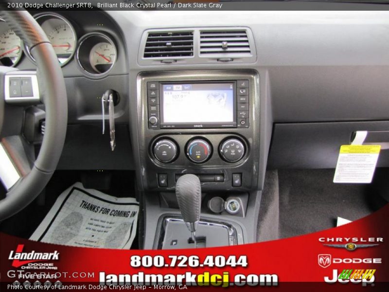 Brilliant Black Crystal Pearl / Dark Slate Gray 2010 Dodge Challenger SRT8