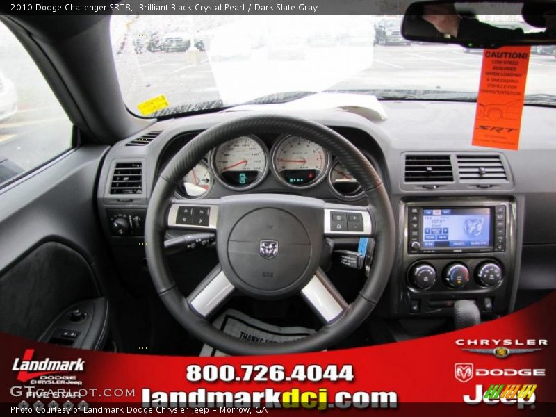 Brilliant Black Crystal Pearl / Dark Slate Gray 2010 Dodge Challenger SRT8
