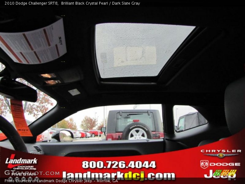 Brilliant Black Crystal Pearl / Dark Slate Gray 2010 Dodge Challenger SRT8