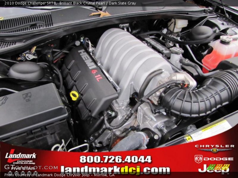 Brilliant Black Crystal Pearl / Dark Slate Gray 2010 Dodge Challenger SRT8