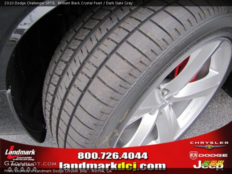 Brilliant Black Crystal Pearl / Dark Slate Gray 2010 Dodge Challenger SRT8