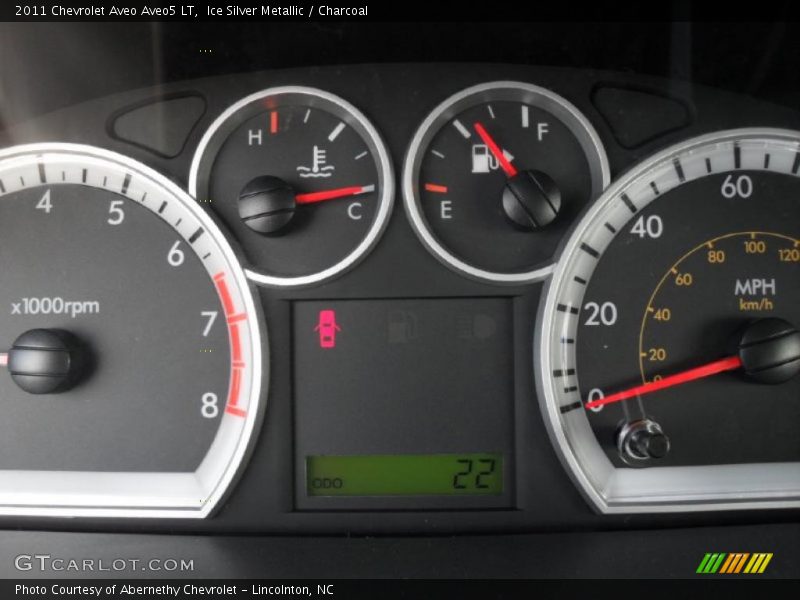 Ice Silver Metallic / Charcoal 2011 Chevrolet Aveo Aveo5 LT