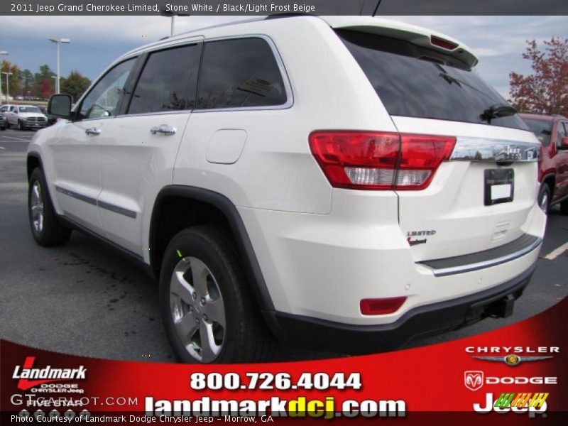 Stone White / Black/Light Frost Beige 2011 Jeep Grand Cherokee Limited
