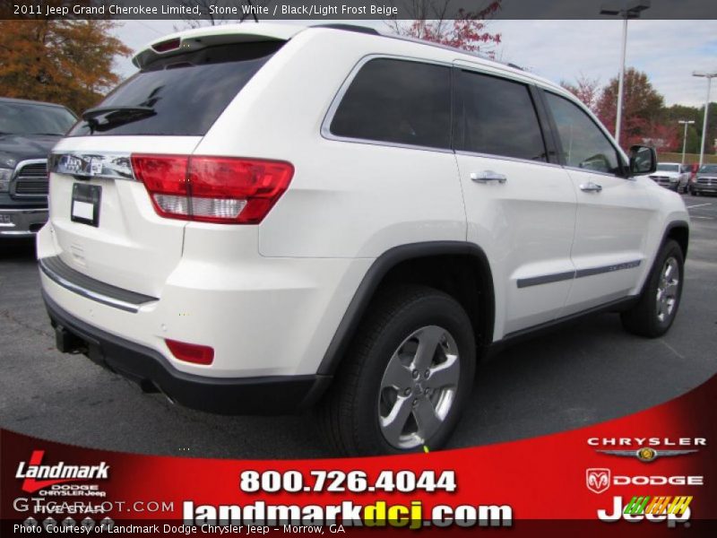 Stone White / Black/Light Frost Beige 2011 Jeep Grand Cherokee Limited