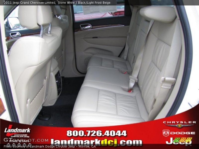Stone White / Black/Light Frost Beige 2011 Jeep Grand Cherokee Limited