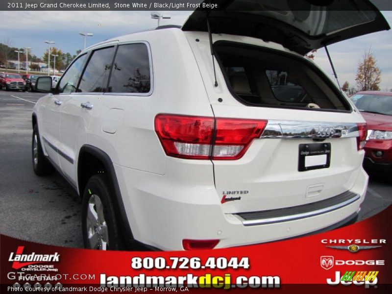 Stone White / Black/Light Frost Beige 2011 Jeep Grand Cherokee Limited