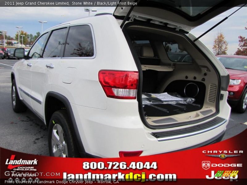 Stone White / Black/Light Frost Beige 2011 Jeep Grand Cherokee Limited