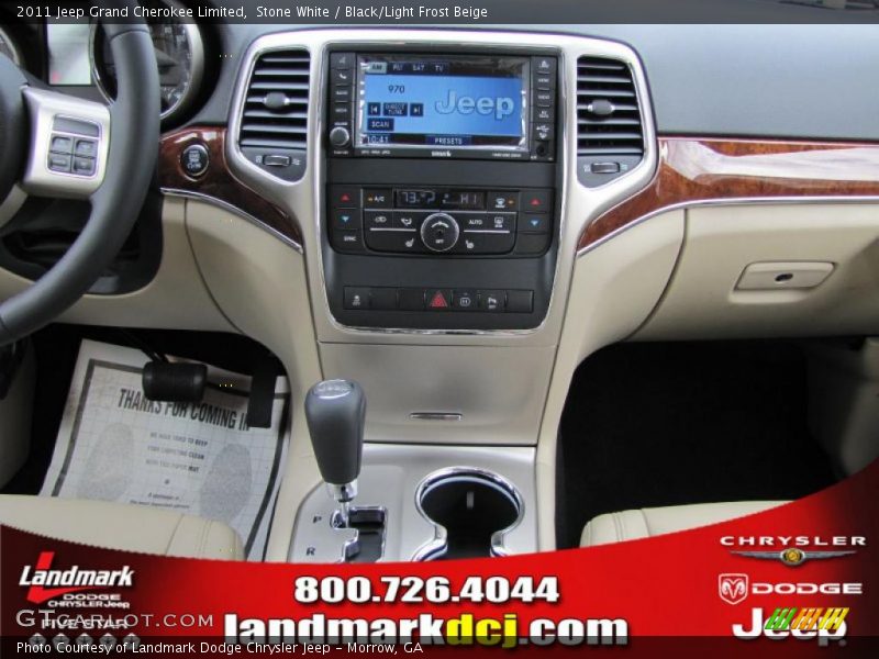 Stone White / Black/Light Frost Beige 2011 Jeep Grand Cherokee Limited