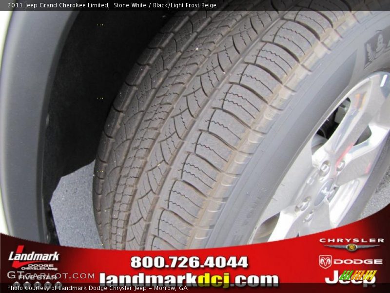 Stone White / Black/Light Frost Beige 2011 Jeep Grand Cherokee Limited