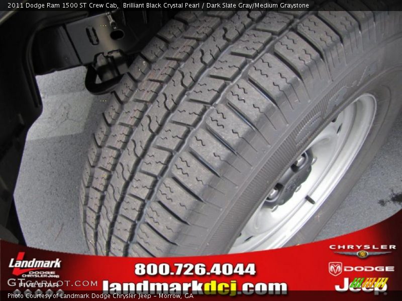 Brilliant Black Crystal Pearl / Dark Slate Gray/Medium Graystone 2011 Dodge Ram 1500 ST Crew Cab