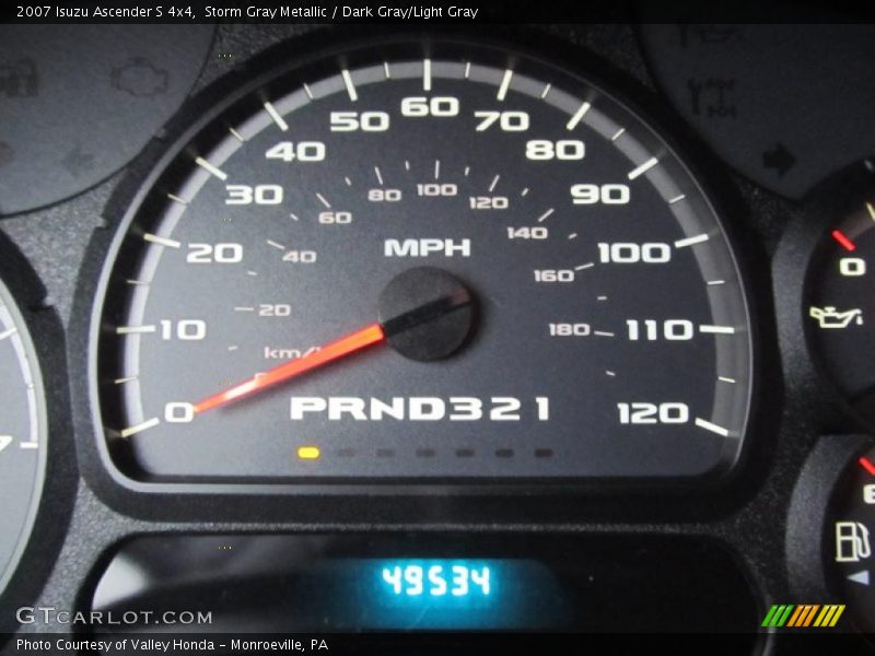 Storm Gray Metallic / Dark Gray/Light Gray 2007 Isuzu Ascender S 4x4