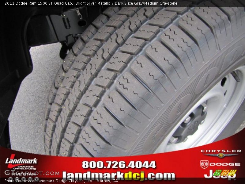 Bright Silver Metallic / Dark Slate Gray/Medium Graystone 2011 Dodge Ram 1500 ST Quad Cab