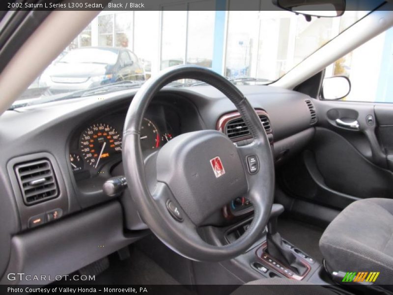 Black / Black 2002 Saturn L Series L300 Sedan