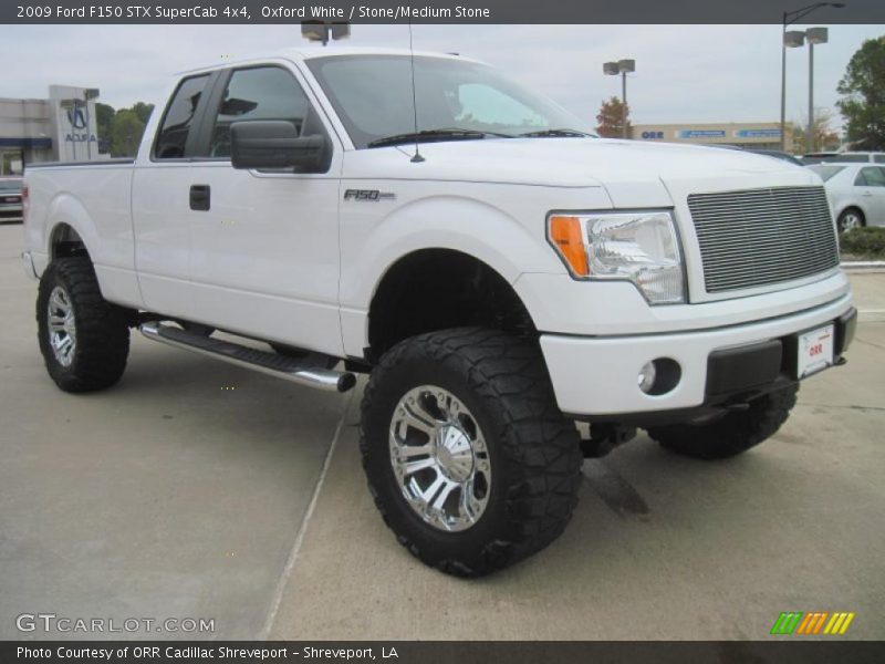 Oxford White / Stone/Medium Stone 2009 Ford F150 STX SuperCab 4x4