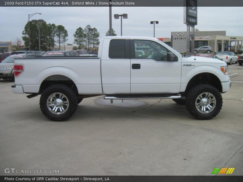 Oxford White / Stone/Medium Stone 2009 Ford F150 STX SuperCab 4x4