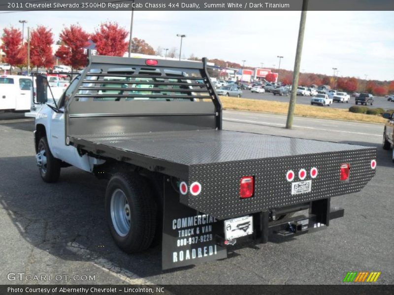 Summit White / Dark Titanium 2011 Chevrolet Silverado 3500HD Regular Cab Chassis 4x4 Dually