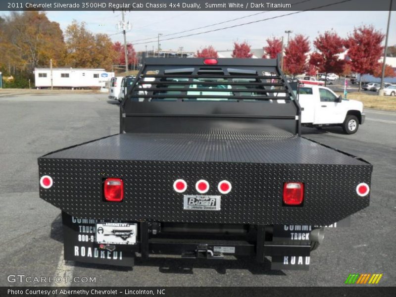 Summit White / Dark Titanium 2011 Chevrolet Silverado 3500HD Regular Cab Chassis 4x4 Dually