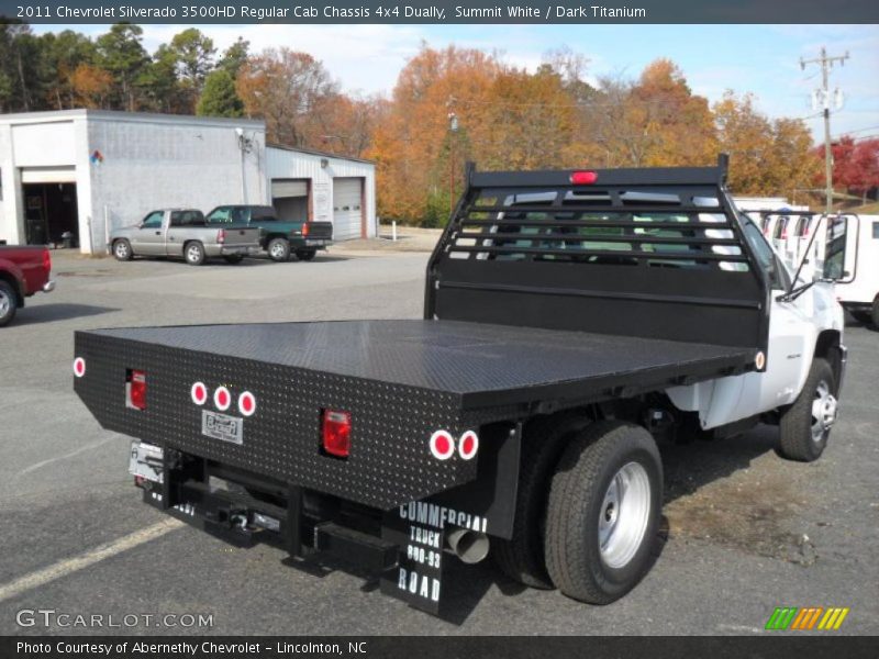 Summit White / Dark Titanium 2011 Chevrolet Silverado 3500HD Regular Cab Chassis 4x4 Dually