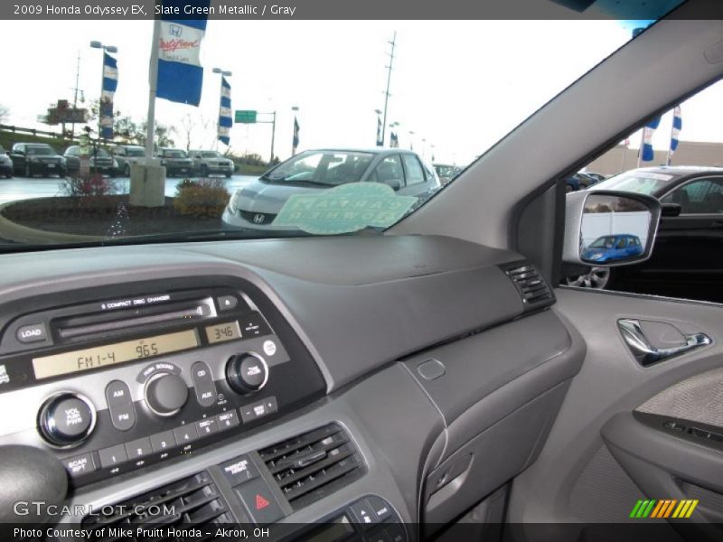 Slate Green Metallic / Gray 2009 Honda Odyssey EX