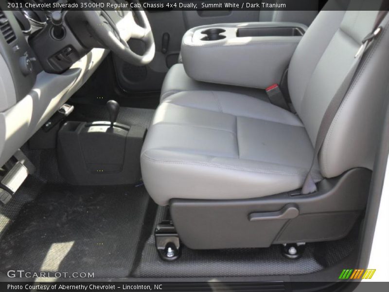 Summit White / Dark Titanium 2011 Chevrolet Silverado 3500HD Regular Cab Chassis 4x4 Dually