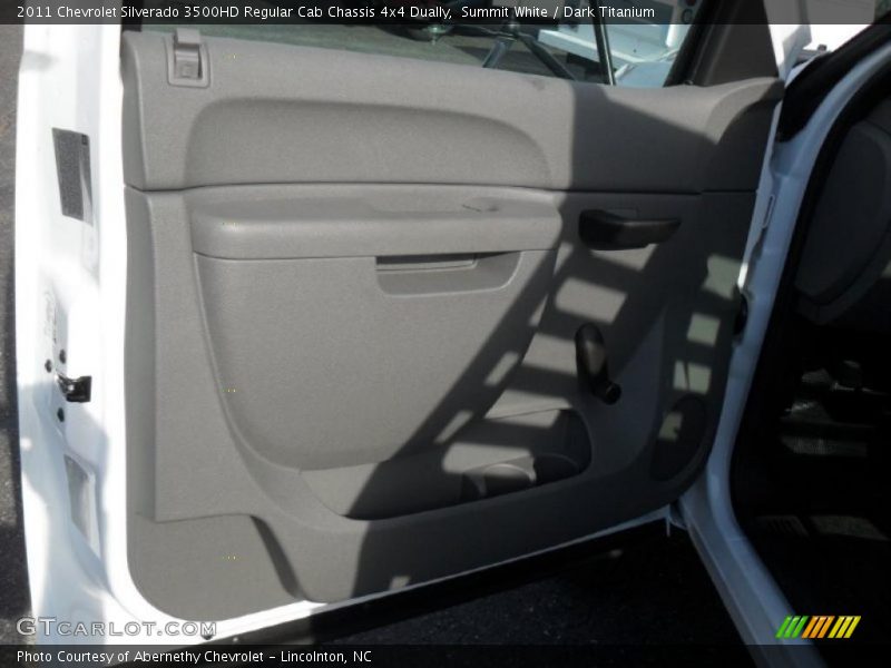 Summit White / Dark Titanium 2011 Chevrolet Silverado 3500HD Regular Cab Chassis 4x4 Dually